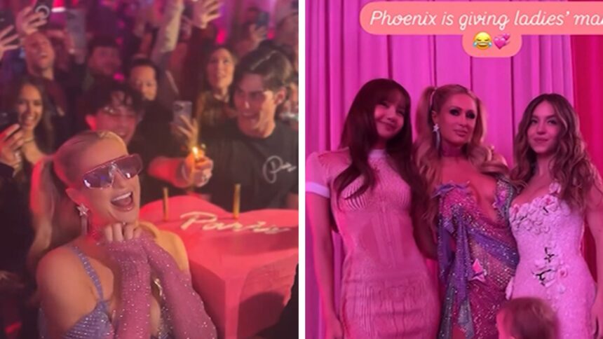 Paris Hilton organizza una festa di compleanno costellata di stelle, balla a Britney Spears