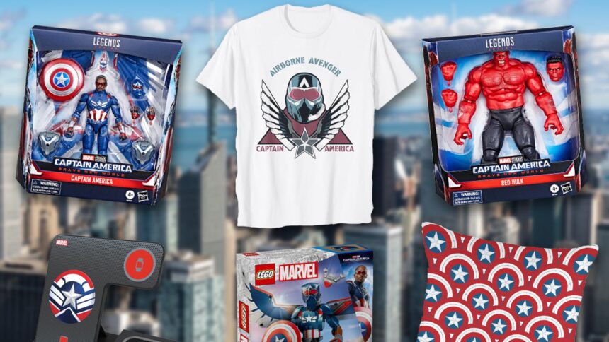 Captain America: Brave New World Merch - giocattoli, magliette e altro!