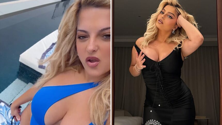 Bebe Rexha si riscalda con le curve in esplosione a Dubai