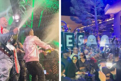 Philadelphia Eagles celebra la vittoria del Super Bowl al punto caldo di Las Vegas