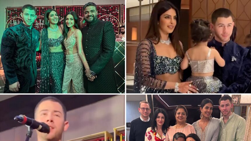Priyanka Chopra e Nick Jonas visitano l'India per il matrimonio di suo fratello