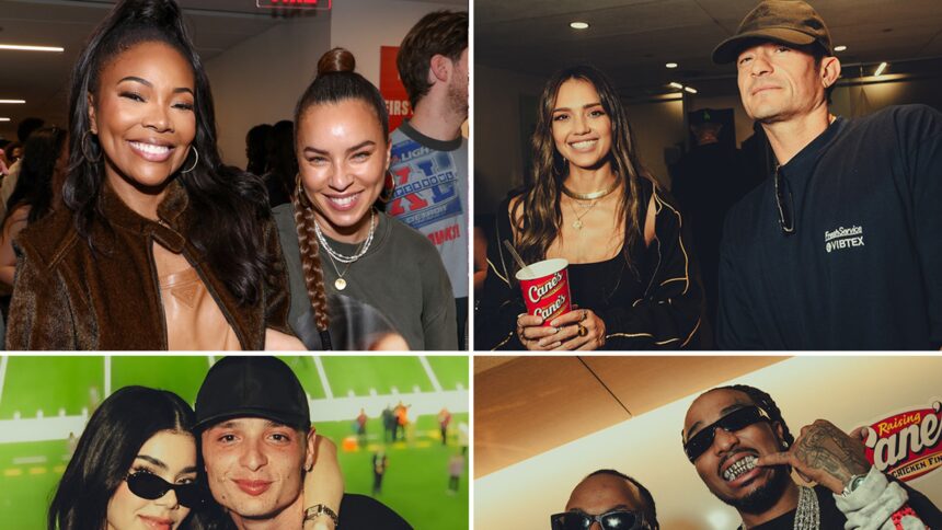 Jessica Alba, Orlando Bloom e More Hang Insoling Cane's Super Bowl Suite