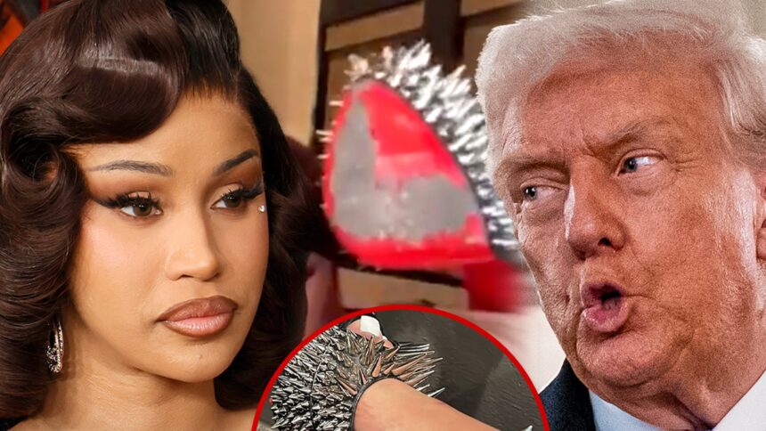 Cardi B incolpa Trump per aver rovinato i tacchi da $ 3k al Super Bowl, vuole che lo zio deportato
