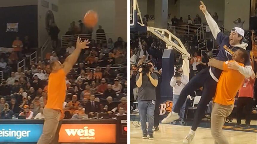 Alex Rodriguez fa Halfcourt Shot, vince lo studente $ 10k