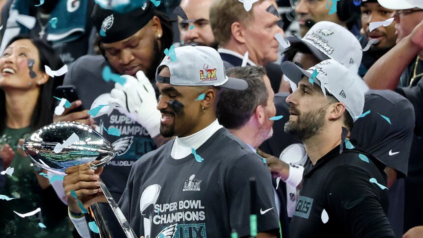 Aquile dominano i capi per vincere il Super Bowl Lix