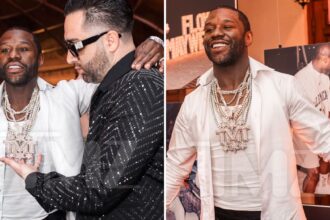 Floyd Mayweather ospita la festa di compleanno a Versace Mansion, ottiene una catena TMT enorme