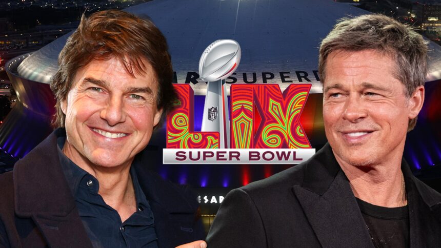 Brad Pitt e Tom Cruise si uniscono al Super Bowl Pregame per Fox