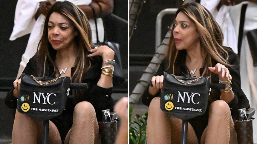 Wendy Williams ottiene momenti salienti biondi durante il salone a Miami