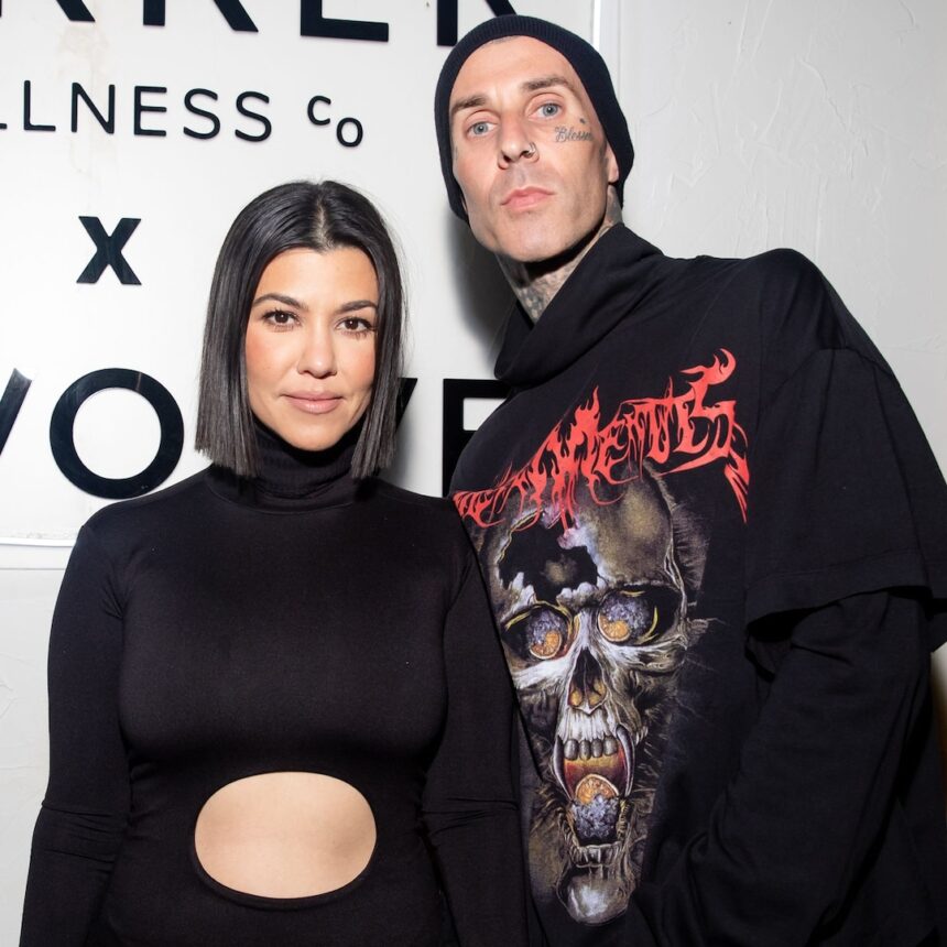 Kourtney Kardashian, il figlio di Travis Barker Rocky fa debutto Kardashians