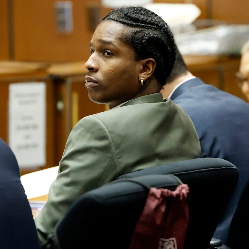 A $ AP Rocky non è stato colpevole nella prova d'assalto delle armi