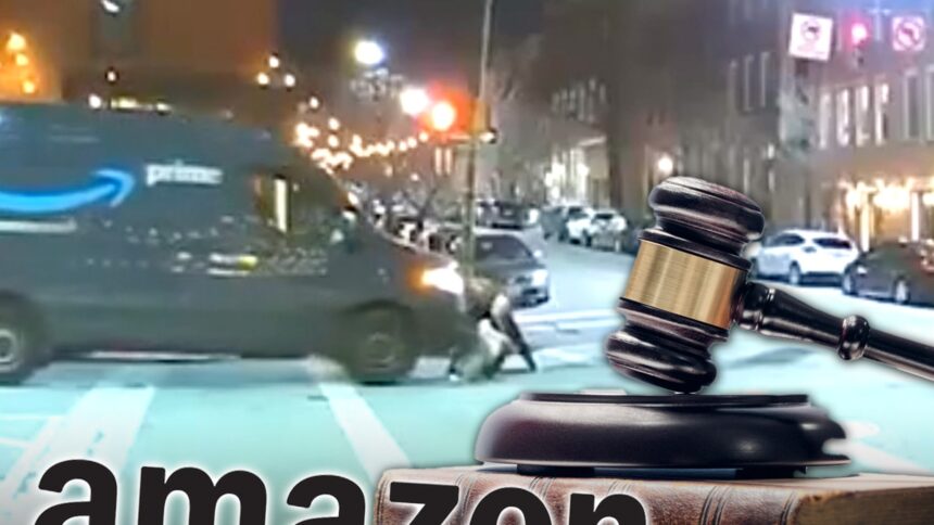 Donna gestita da Amazon Delivery Truck identificato, probabilmente intentato causa