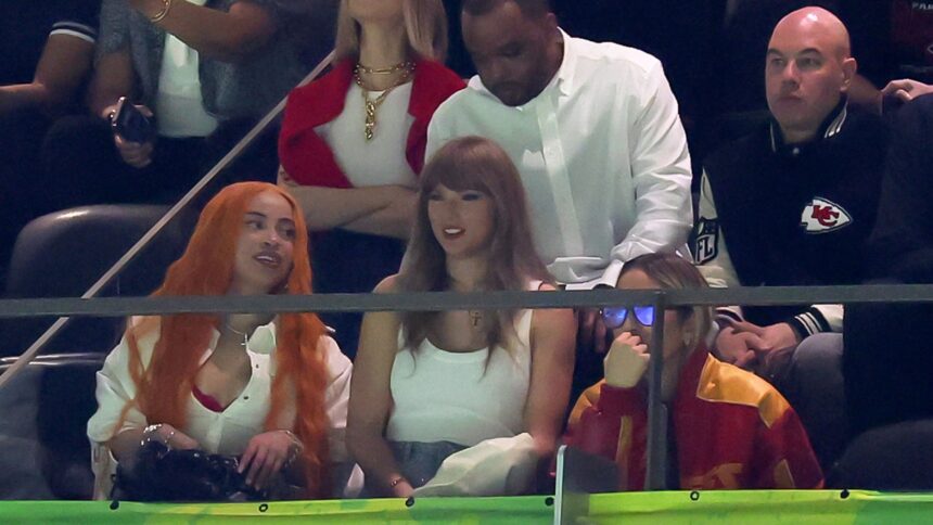 Taylor Swift arriva a Caesars Superdome per Super Bowl Lix