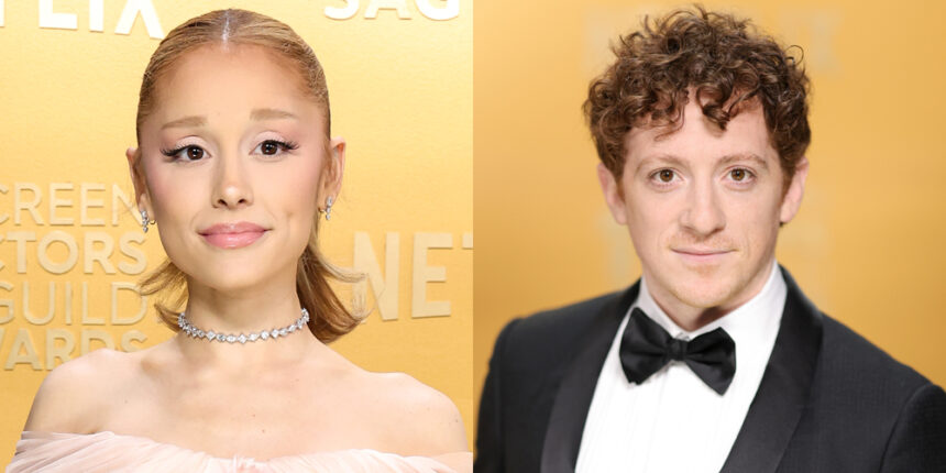 Ariana Grande e fidanzato Ethan Slater Walk Sag Awards 2025 Red Carpet separatamente