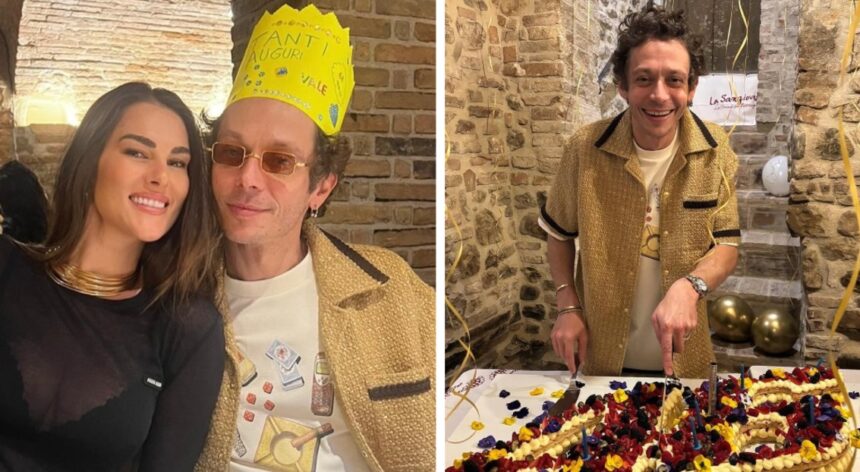 Valentino Rossi compie 46 anni: grande festa nell'osteria romagnola, ci sono anche Cesare Cremonini e Pecco Bagnaia: foto - Gossip.it