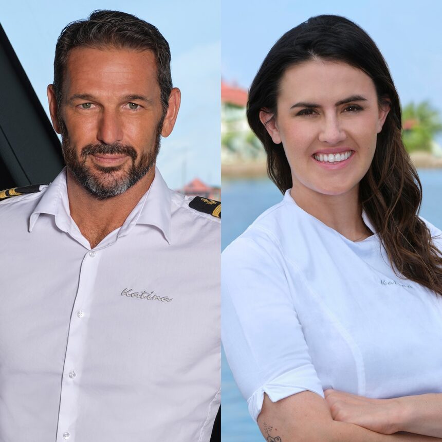 Confronto riscaldato con il capitano Jason foglie sotto il ponte chef in lacrime