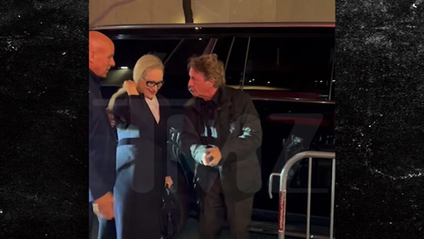 Meryl Streep e Martin Short arrivano nella stessa macchina alle riprese "SNL"
