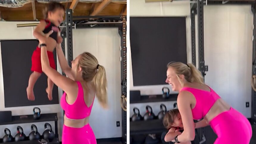 Brittany Mahomes mette in mostra il corpo postpartum in palestra selfie