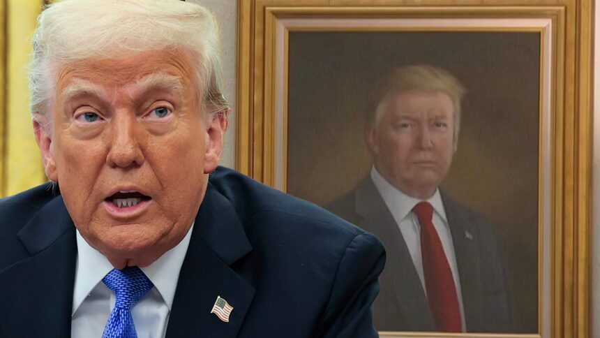 Donald Trump strappa il ritratto "distorto" di se stesso in Colorado Capitol