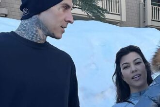 Il figlio di Kourtney Kardashian Rocky si raggruppa adorabilmente per una strada familiare