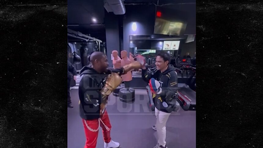 Floyd Mayweather dà la lezione di boxe privata del fondatore di Crypto