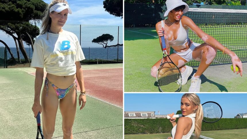 Tennis Babes che fa una racchetta per il mondo del tennis!