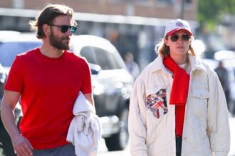 NEW YORK, NEW YORK - NOVEMBER 11: Bradley Cooper and Gigi Hadid are seen in NoHo on November 11, 2024 in New York City. (Photo by Aeon/GC Images)