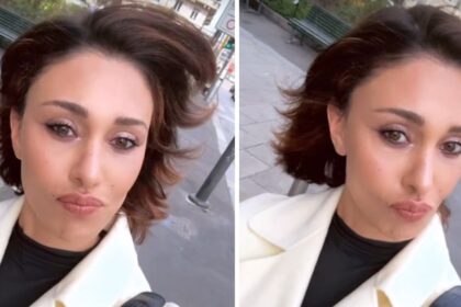 Belen Rodriguez mostra di nuovo soddisfatta il suo nuovo look: ama il taglio di capelli più corto che abbia avuto negli ultimi anni - Gossip.it