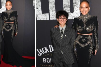 Jennifer Lopez e la figlia 17enne Emma insieme alla premiere a New York con look coordinati - Gossip.it