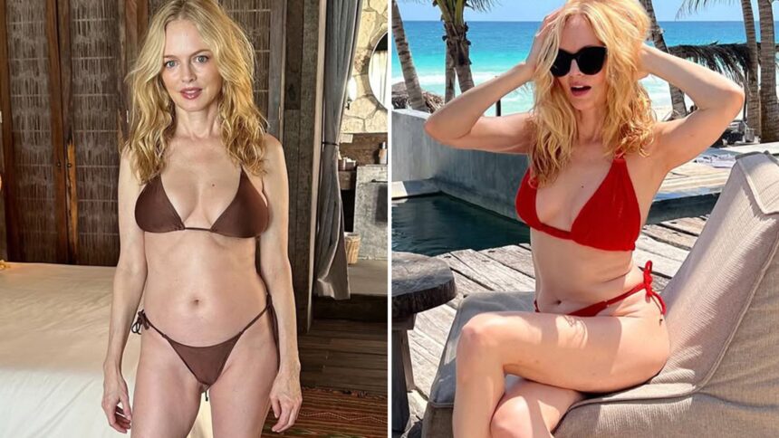 Heather Graham colpisce Tulum nei suoi bikini itsy-bitsy a 55 anni!
