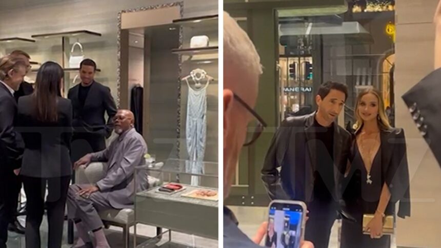 Samuel L. Jackson, Adrien Brody & More Stars Party a Giorgio Armani Pre-Oscar Bash