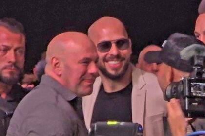 Dana White saluta Andrew e Tristan Tate al Power Slap Event, li accoglie negli USA