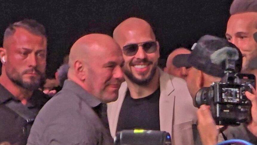 Dana White saluta Andrew e Tristan Tate al Power Slap Event, li accoglie negli USA