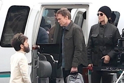 Peter Dinklage, Michael C. Hall e Uma Thurman Film "Dexter: Resurrection" a Helipad a New York