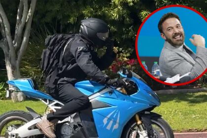 Ben Affleck Test guida le motociclette elettriche