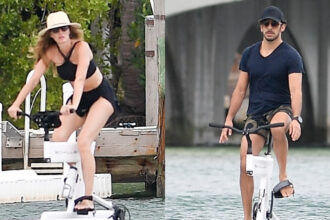 Gisele Bundchen e fidanzato Joaquim Valente Ride Hydrobike a Miami