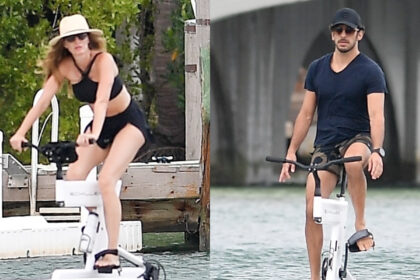 Gisele Bundchen e fidanzato Joaquim Valente Ride Hydrobike a Miami