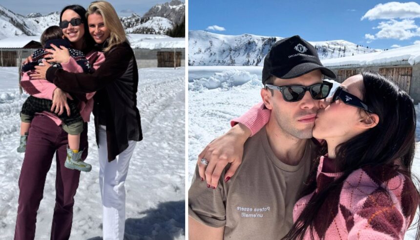 Le foto del weekend in montagna per i 2 anni di Cesare il figlio di Aurora Ramazzotti - Gossip.it