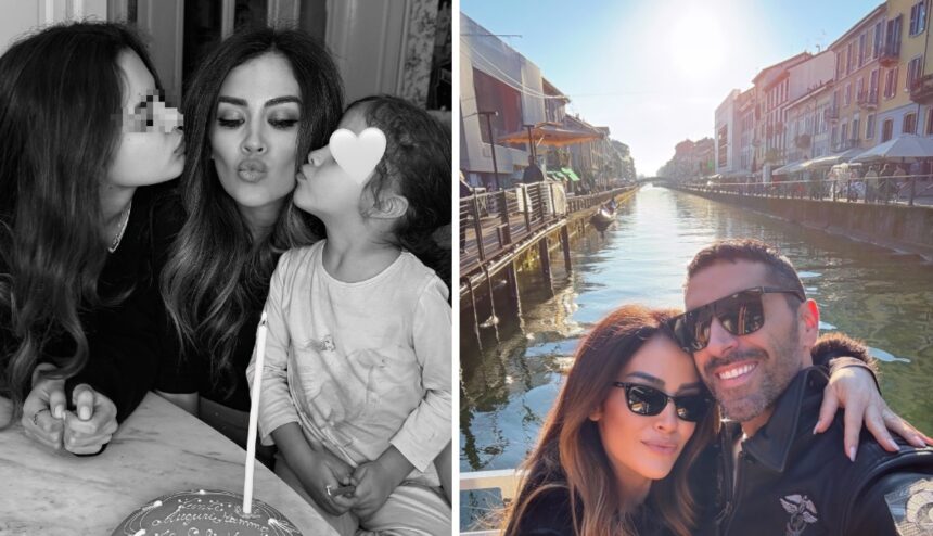 Giorgia Palmas festeggia 43 anni sui navigli a Milano con il marito e le figlie - Gossip.it