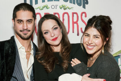 Elizabeth Gillies ha una riunione "vittoriosa" con Avan Jogia e Daniella Monet alla celebrazione della serata di apertura "Little Shop"