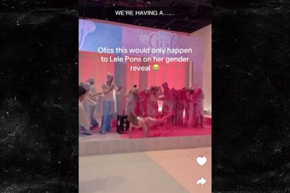Lele Pons scivola e cade duramente durante la rivelazione del genere, in video