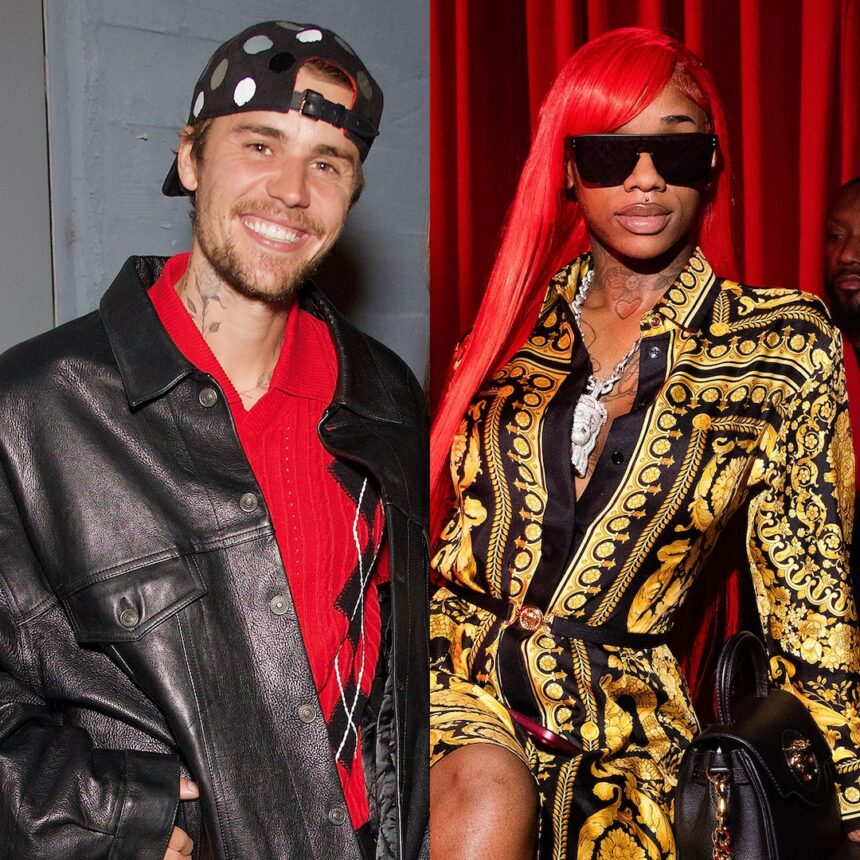 Justin Bieber bacia sexyy rosso nel video della festa di compleanno