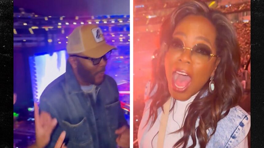 Oprah balla con Tyler Perry al concerto di Beyoncé a Los Angeles, in video
