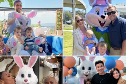 Celebrità con il coniglietto di Pasqua ... Pasqua luppolo!