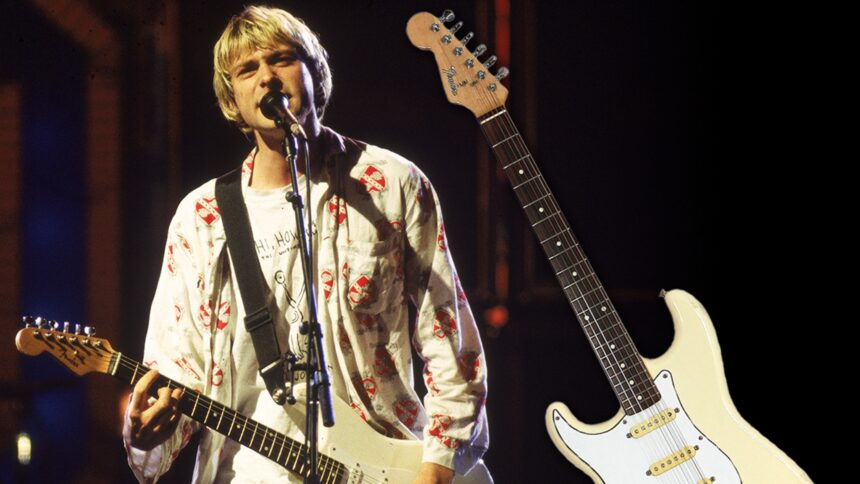 La chitarra distrutta da Kurt Cobain sarà messa all'asta per $ 30k