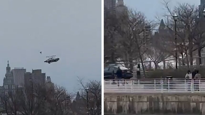 L'elicottero si schianta contro il fiume Hudson a New York City