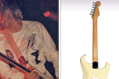 La chitarra distrutta di Kurt Cobain vende per oltre $ 100k