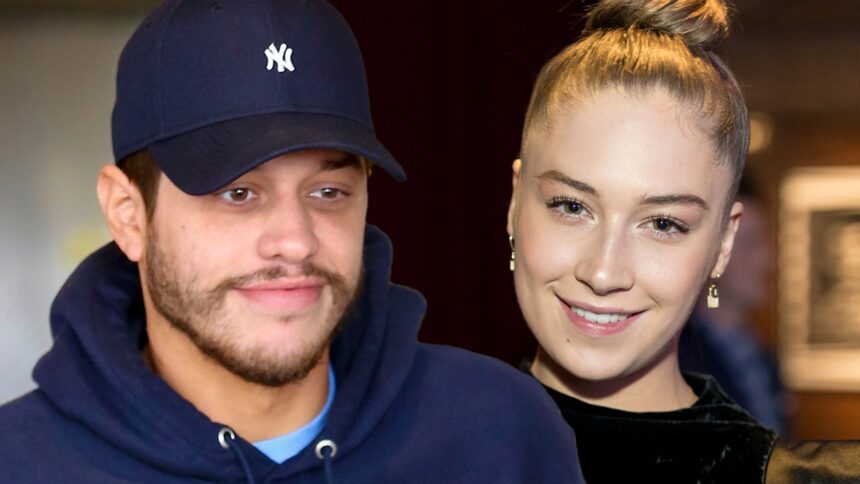 Pete Davidson ed Elsie Hewitt si siedono felicemente a bordo campo al gioco Knicks