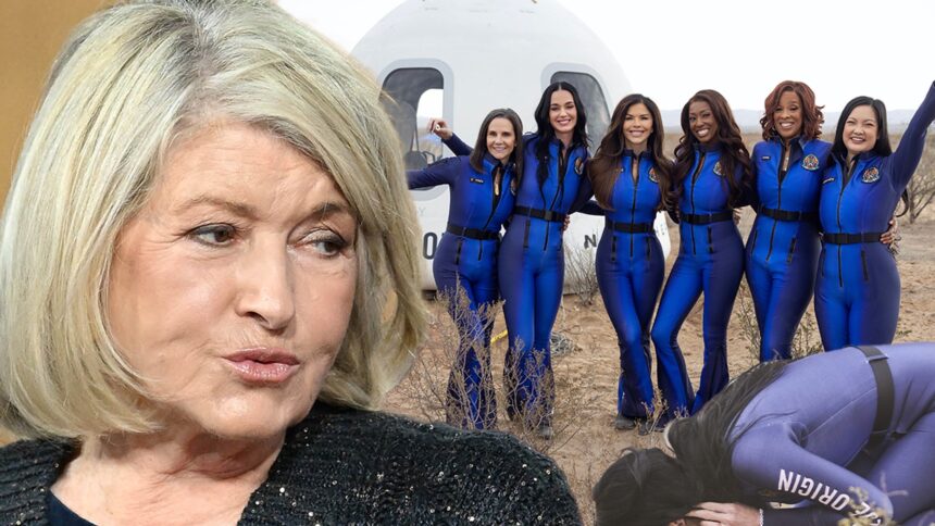 Martha Stewart prende in giro Katy Perry Space Journey con riferimento a "fuochi d'artificio"