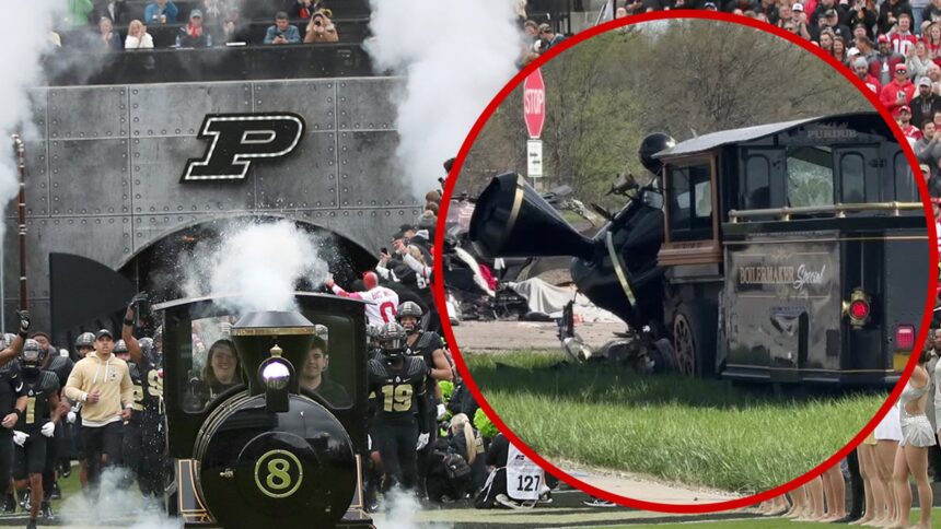 Purdue University Boilermakers Train Mascot coinvolto in un incidente fatale