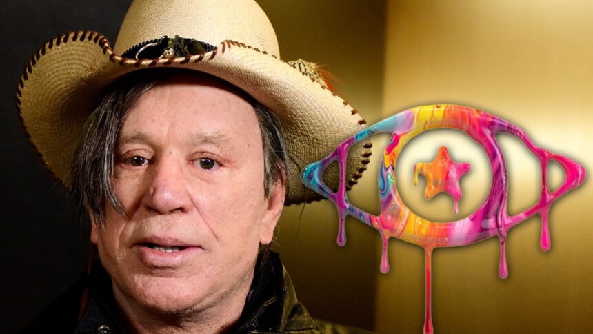 Mickey Rourke Eyes Eyes, dice "Celebrity Big Brother" Axing gli è costato un grande giorno di giorno di paga